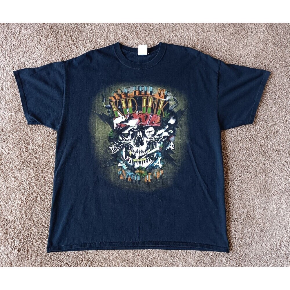 Kid Ink One Hell Of A Night T-Shirt Men's Size XL Black Short Sleeve